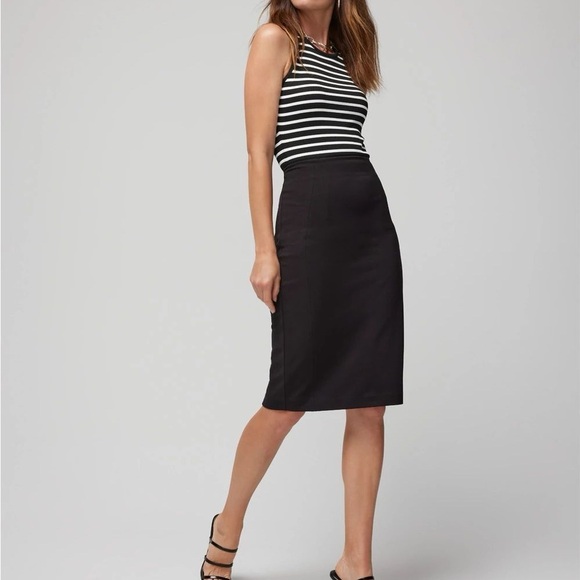 White House Black Market Dresses & Skirts - WH | BM Women's Black Dressy Knee Length Pencil Skirt
